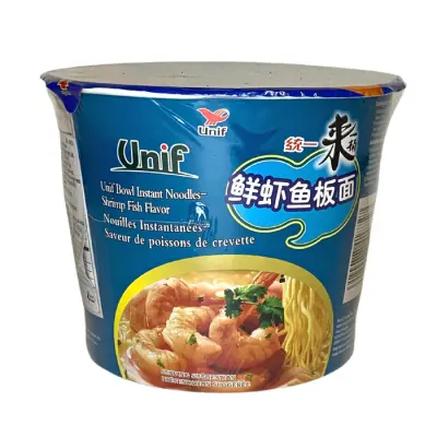 Unif Bowl instant noodles Shrimp Fish Flavor