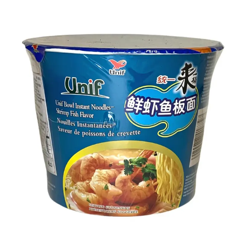 Unif Bowl instant noodles Shrimp Fish Flavor